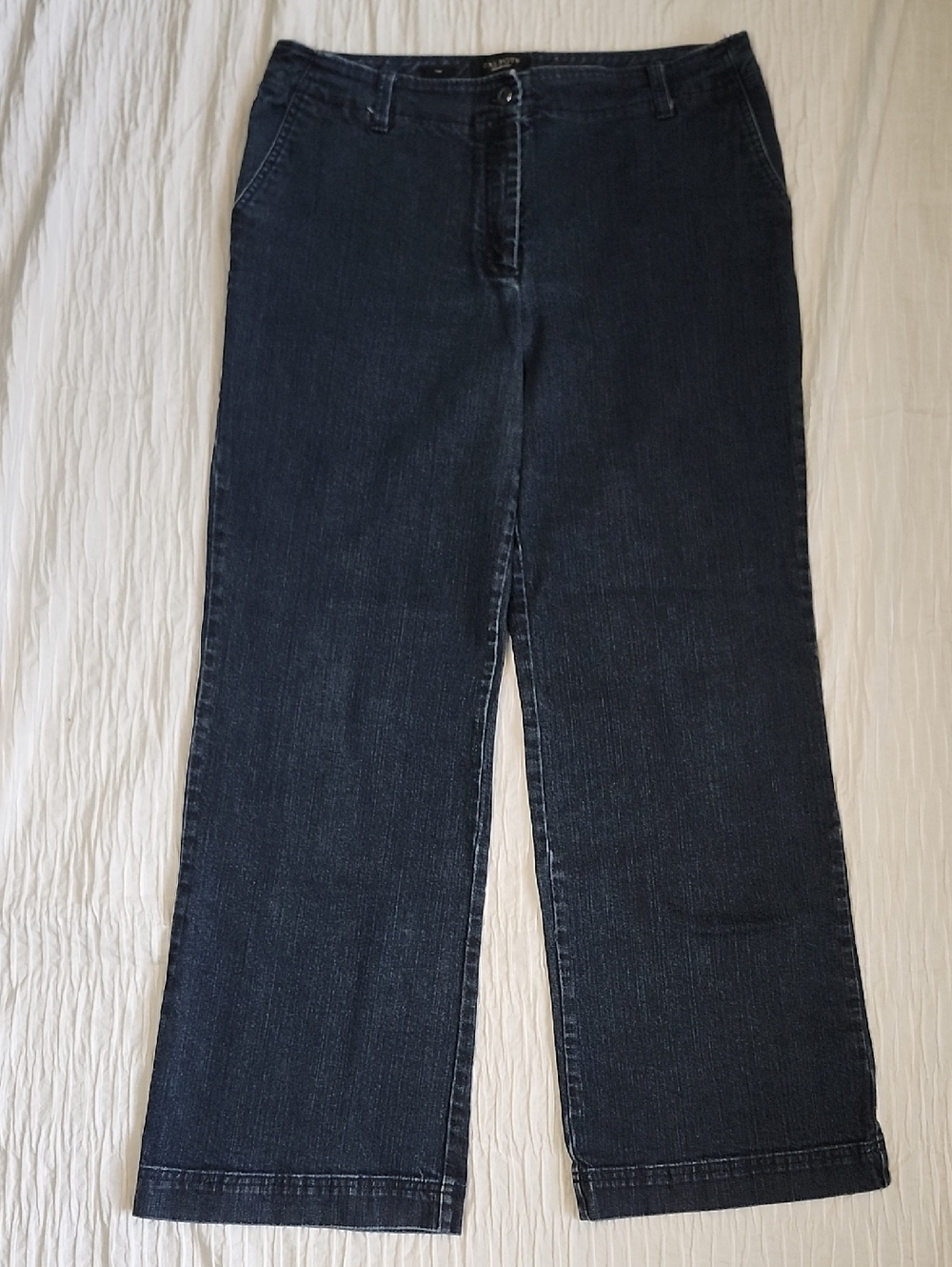 Talbots Dark Wash High Waist Wide Leg Jeans